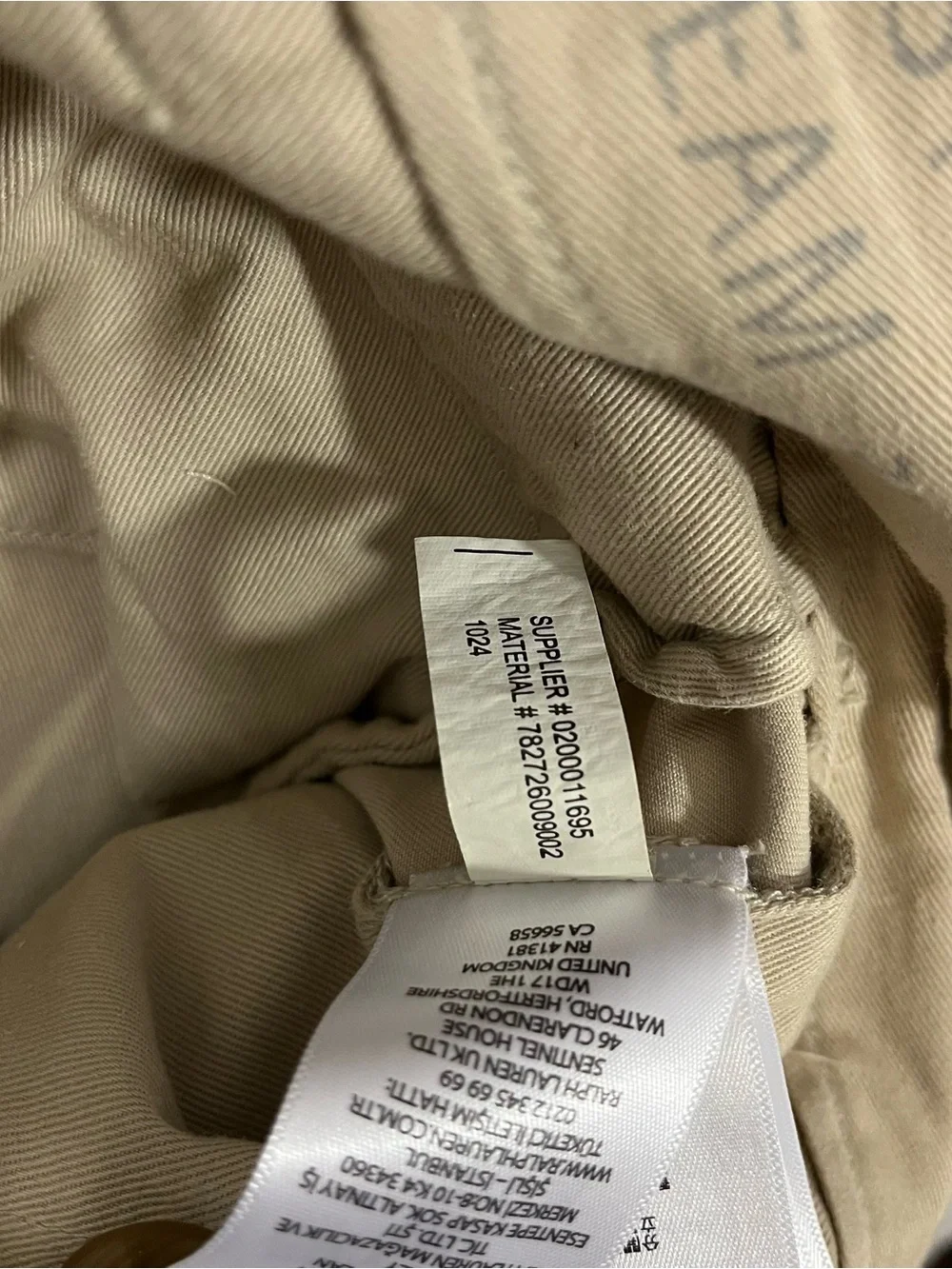 RRL Double RL Ralph Lauren Officer's Chino Pants size 31x32 Straight Fit NWT